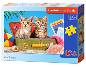 Obrazek Puzzle Cat Tourists 108