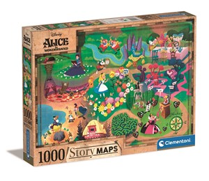 Bild von Puzzle 1000 Story maps Alicja w Krainie czarów 39667