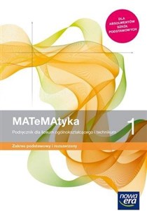 Obrazek Matematyka 1 Podręcznik Zakres podstawowy i rozszerzony Szkoła ponadpodstawowa