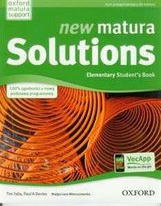 Bild von New Matura Solutions Elementary Student's Book