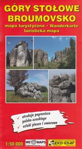 Obrazek Góry Stołowe Broumovsko mapa turystyczna 1:50 000