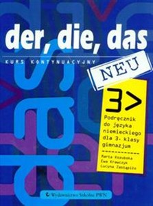 Obrazek Der die das neu 3 Podręcznik z płytą CD Kurs kontynuacyjny Gimnazjum