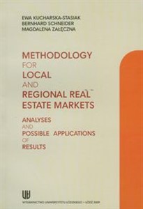Bild von Methodology for local and regional real estate markets Analyses and possible applications of results