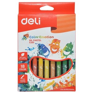 Obrazek Pastele olejne Color Emotion 18 kolorów DELI