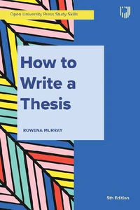 Bild von How to Write a Thesis