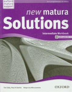 Obrazek New Matura Solutions  Intermediate Workbook z płytą CD