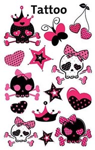 Bild von Tatuaże - Różowe czaszki