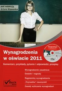 Obrazek Wynagrodzenia w oświacie 2011 + CD Komentarz, przykłady, pytania i odpowiedzi, przepisy