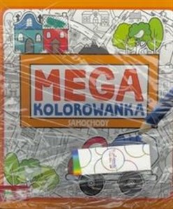 Obrazek Megakolorowanka Samochody z kredkami