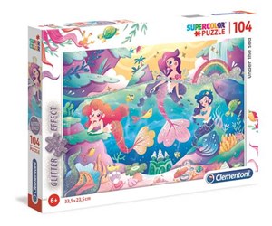 Obrazek Puzzle Supercolor 104 z brokatem Under the Sea