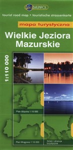 Obrazek Wielkie Jeziora Mazurskie Mapa turystyczna 1:110 000