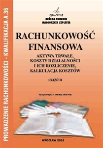 Obrazek Rachunkowość Finansowa część II PADUREK