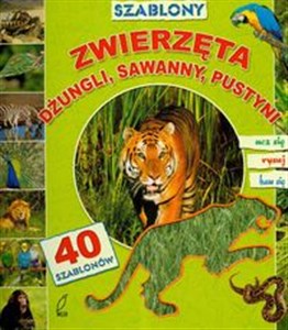 Bild von Szablony Zwierzęta dżungli sawanny pustyni z 40 szablonami