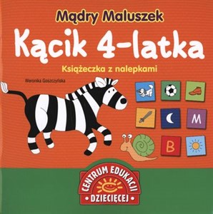 Bild von Mądry Maluszek Kącik 4-latka Książeczka z nalepkami