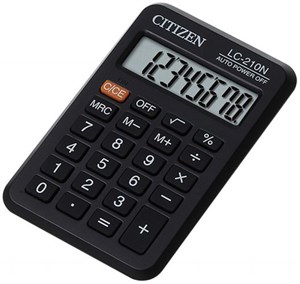 Obrazek Kalkulator kieszonkowy CITIZEN LC-210NR 8-cyfrowy