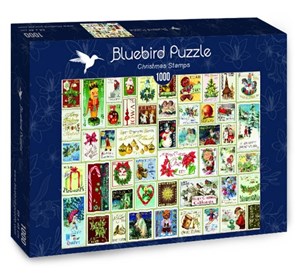 Bild von Puzzle 1000 Świąteczne znaczki