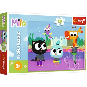 Obrazek Puzzle 30 Kotek Milo