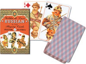 Obrazek Karty do gry Piatnik 1 talia, Rosyjskie - złote