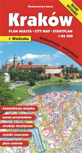 Obrazek Kraków. Plan miasta 1:26 000. Mapa wodoodporna wyd. 16