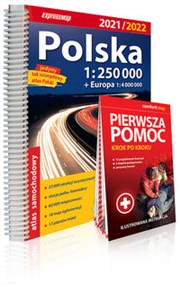 Bild von Polska atlas samochodowy + instrukcja pierwszej pomocy 1:250 000
