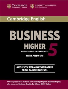 Obrazek Cambridge English Business Higher 5 Student's Book with Answers