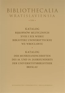 Bild von Katalog rękopisów muzycznych XVIII-XIX wieku Biblioteki Uniwersyteckiej we Wrocławiu ze zbiorów wroc