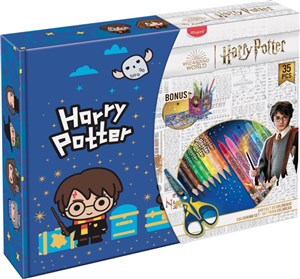 Obrazek Zestaw do kolorowania 35 elementów Harry Potter w pudełku