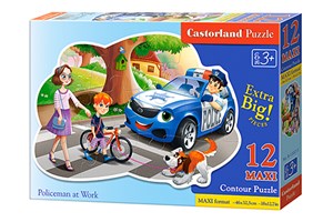 Obrazek Puzzle 12 Maxi Policeman at Work