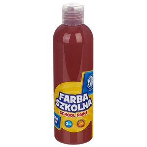 Obrazek Farba szkolna naturalna tempera Astra 250 ml brązowa