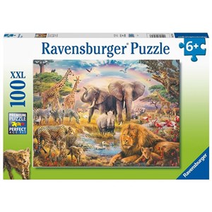 Obrazek Puzzle XXL 100 Dzikie zwierzęta
