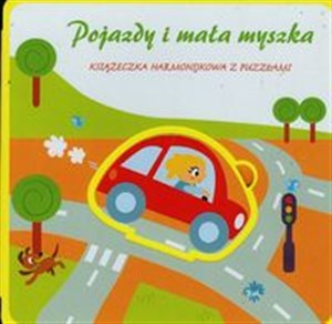 Obrazek Pojazdy i mała myszka Książeczka harmonijkowa z puzzlami
