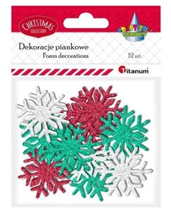 Bild von Piankowe śnieżynki brokatowe mix 12szt