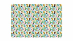 Bild von Podkład na biurko 58x38 z nadrukiem bubble tea