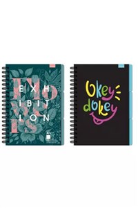 Obrazek Kołozeszyt B5 96k.kratka Priplak 1szt.mix