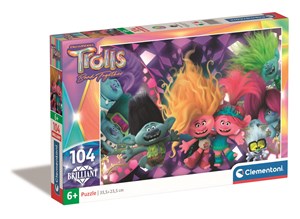 Bild von Puzzle 104 brylantowe 104 Trolls 3 20191