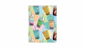 Bild von Okładka na dokumenty ucznia pion z nadrukiem bubble tea