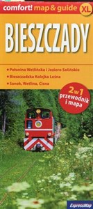 Bild von Bieszczady 2w1 przewodnik i mapa Połonina Wetlińska i Jezioro Solińskie, Bieszczadzka Kolejka Leśna, Sanok, Wetlina, Cisna