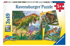 Bild von Puzzle 3x49 Władcy czasów prehistorycznych