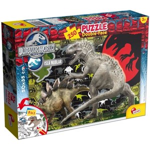 Obrazek Puzzle dwustronne Jurassic World 250