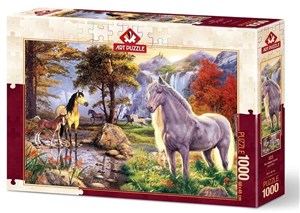 Obrazek Puzzle 1000 Dzikie konie