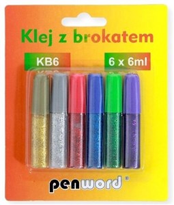 Bild von Klej z brokatem 6 kolorów 6ml