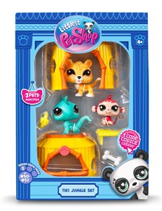 Obrazek Littlest Pet Shop Zestaw Dżungla 3 figurki LPS00515