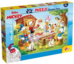 Obrazek Puzzle dwustronne 24 Mickey and Friends