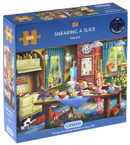 Obrazek Puzzle 500 Ukradkiem po łakocie G3