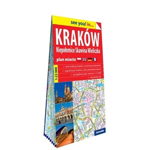 Obrazek Kraków, Niepołomice, Skawina, Wieliczka; papierowy plan miasta 1:22 000