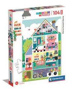 Bild von Puzzle 104 maxi super kolor home sweet home 23775
