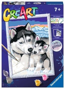 Obrazek CreArt dla dzieci: Husky