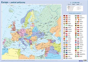 Bild von Europa - podział polityczny. Mapa w tubie