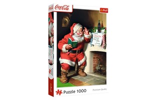 Bild von Puzzle Coca-Cola  XMAS Mikołaj przy kominku 1000