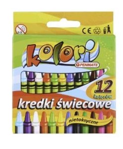 Obrazek Kredki świecowe 12 kolorów PENMATE